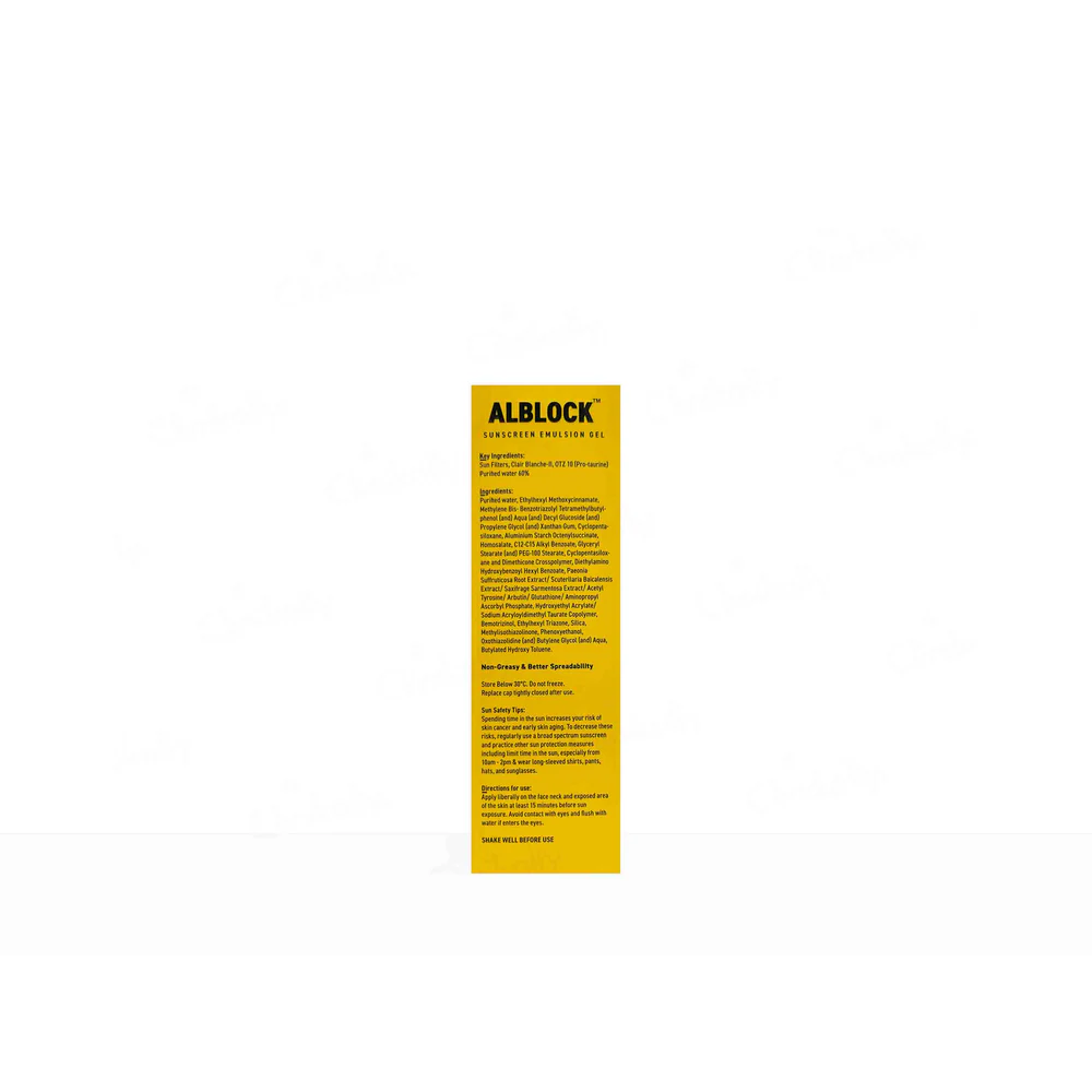 Alblock Sunscreen Emulsion Gel SPF 50+ PA+++