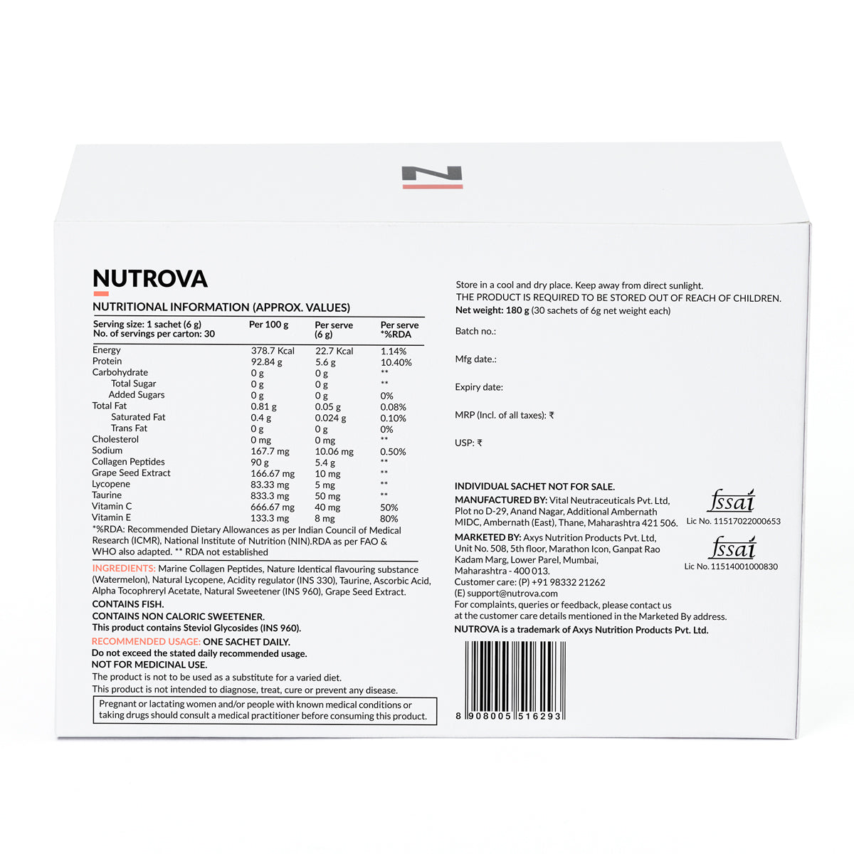 Nutrova Collagen+ Antioxidants