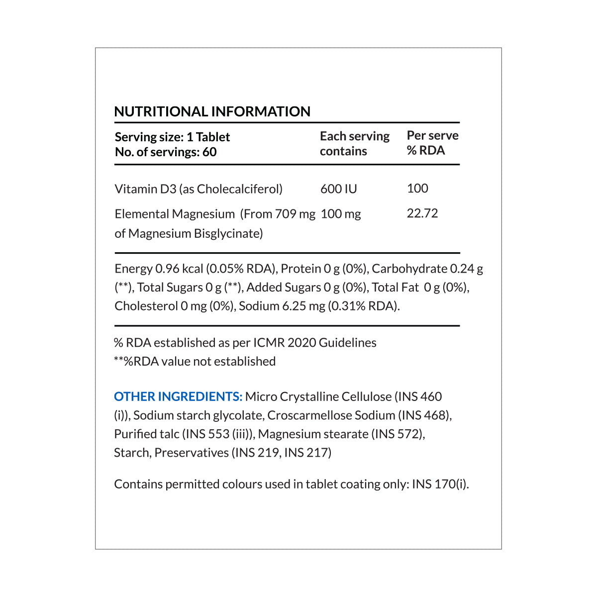 NUTROVA Magnesium+D3